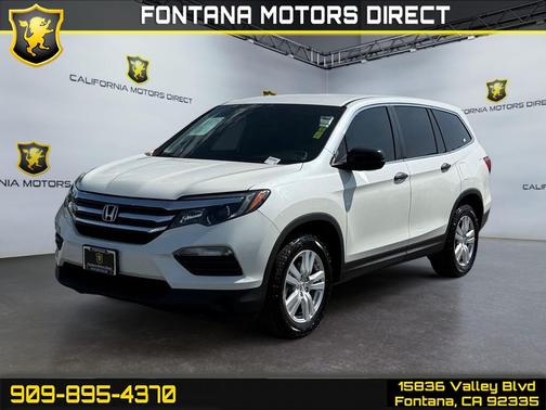 White Diamond Pearl 2017 Honda Pilot LX