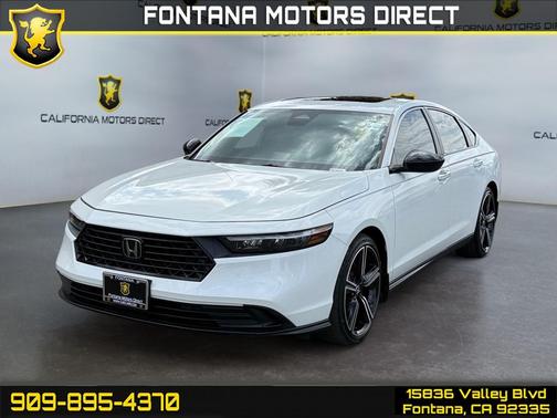 Platinum White Pearl 2023 Honda Accord Hybrid Sport