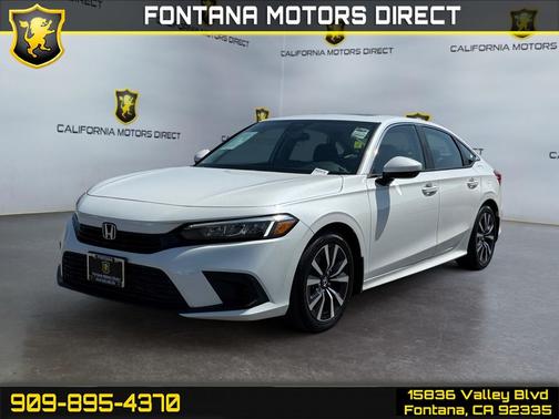 Platinum White Pearl 2023 Honda Civic EX