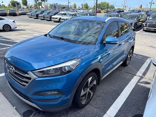 Aqua Blue 2018 Hyundai TUCSON Sport