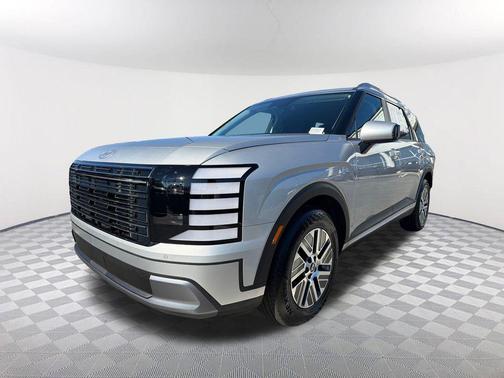 Typhoon Silver Metallic 2026 Hyundai Palisade Hybrid Blue SEL 7P