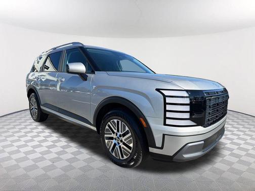 Typhoon Silver Metallic 2026 Hyundai Palisade Hybrid Blue SEL 7P