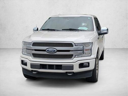 White Platinum Metallic Tri-Coat 2018 Ford F-150 Platinum