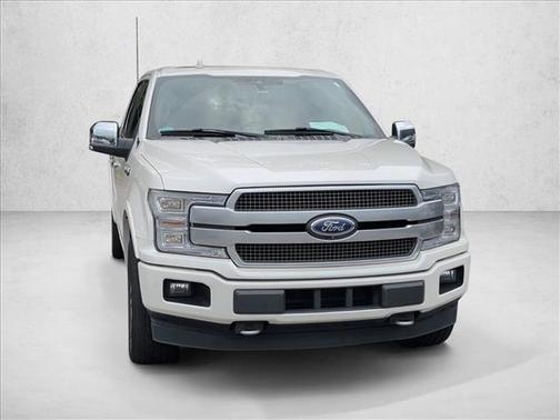 White Platinum Metallic Tri-Coat 2018 Ford F-150 Platinum