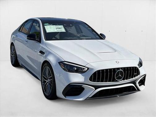 MANUFAKTUR Moonlight White Metallic 2024 Mercedes-Benz AMG C 63 S E Performance