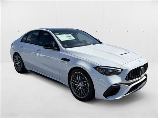 MANUFAKTUR Moonlight White Metallic 2024 Mercedes-Benz AMG C 63 S E Performance
