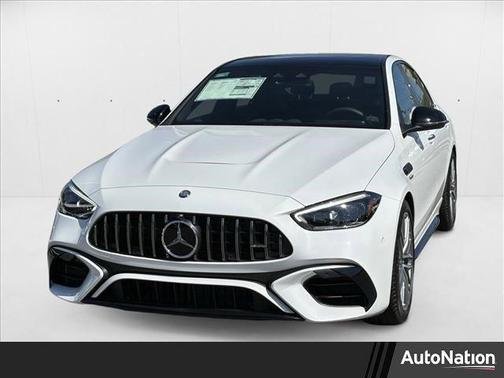 MANUFAKTUR Moonlight White Metallic 2024 Mercedes-Benz AMG C 63 S E Performance