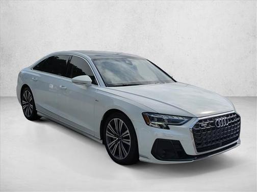 Glacier White Metallic 2023 Audi A8 L 55 TFSI quattro Tiptronic