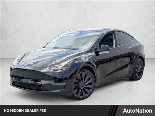 Ultra Red 2025 Tesla Model Y Performance Dual Motor All-Wheel Drive