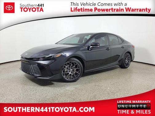 Midnight Black Metallic 2025 Toyota Camry SE