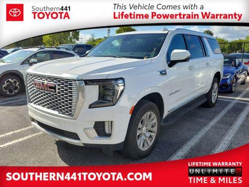 White Frost Tricoat 2024 GMC Yukon XL Denali
