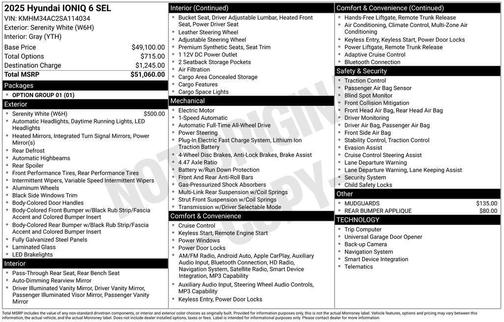 2025 Hyundai IONIQ 6 SEL