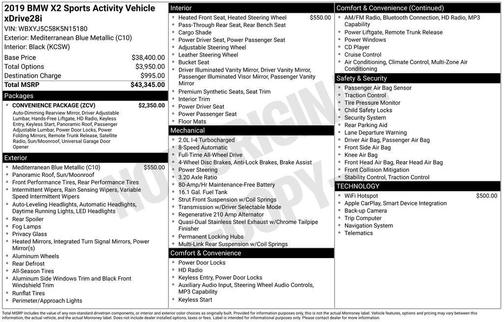 2019 BMW X2 xDrive28i