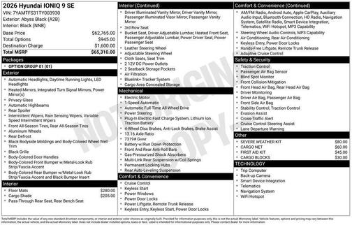 2026 Hyundai IONIQ 9 SE
