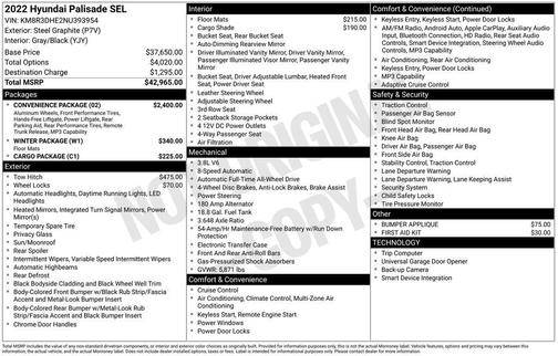 2022 Hyundai PALISADE SEL
