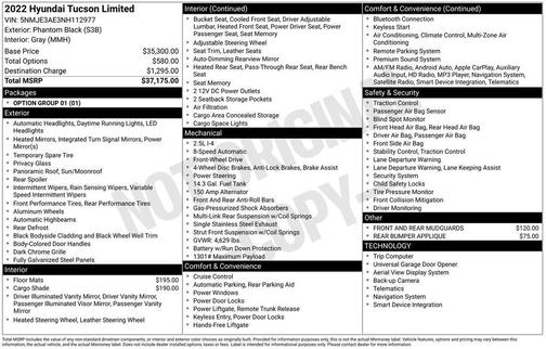 2022 Hyundai TUCSON Limited