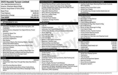 2025 Hyundai TUCSON Limited