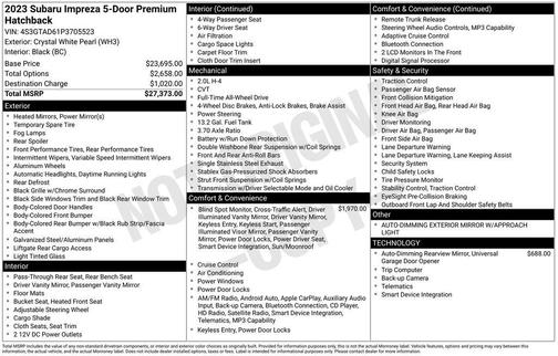 2023 Subaru Impreza Premium