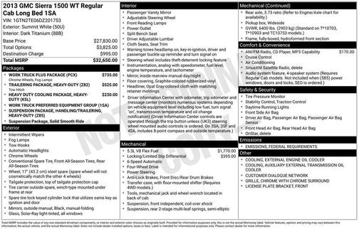 2013 GMC Sierra 1500 Work Truck