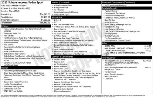 2023 Subaru Impreza Sport