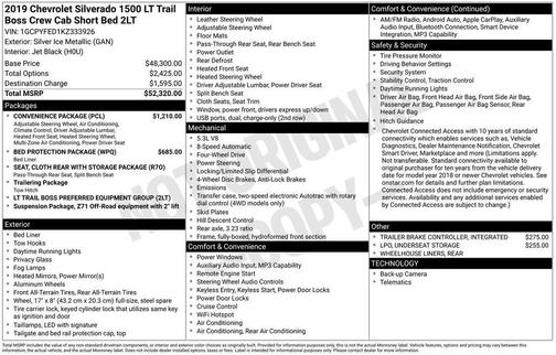 2019 Chevrolet Silverado 1500 LT Trail Boss
