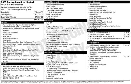 2023 Subaru Crosstrek Limited