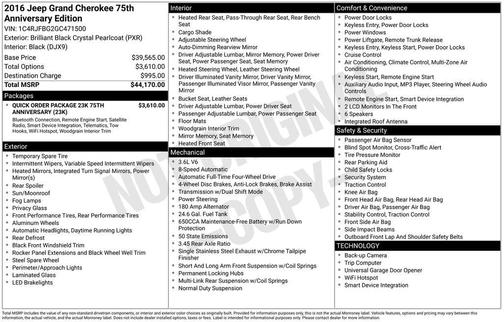 2016 Jeep Grand Cherokee Limited