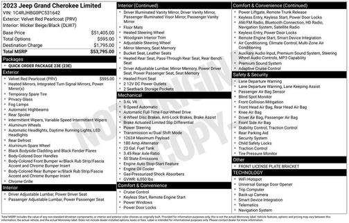2023 Jeep Grand Cherokee Limited