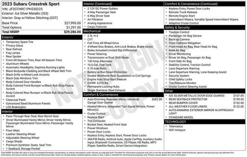 2023 Subaru Crosstrek Sport