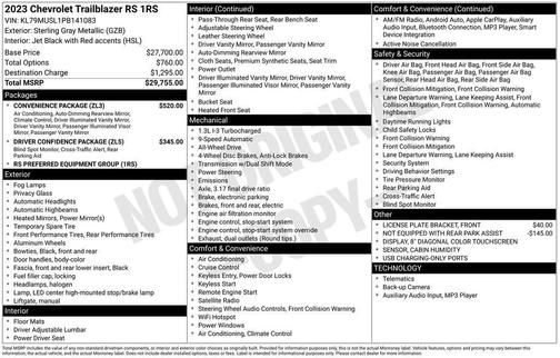 2023 Chevrolet Trailblazer RS