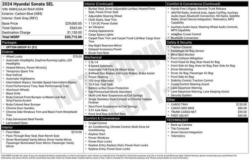 2024 Hyundai SONATA SEL