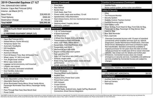 2019 Chevrolet Equinox 1LT