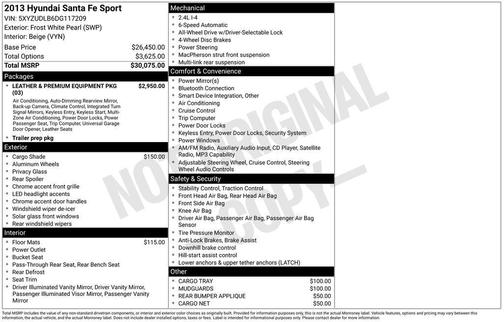 2013 Hyundai SANTA FE Sport
