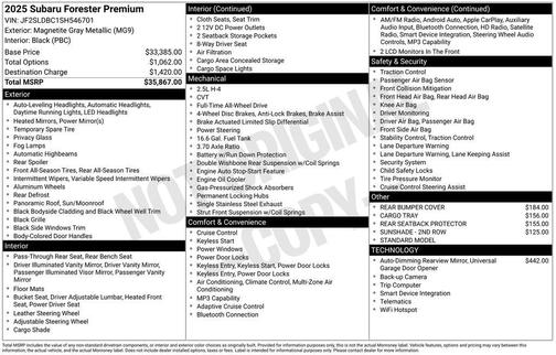 2025 Subaru Forester Premium