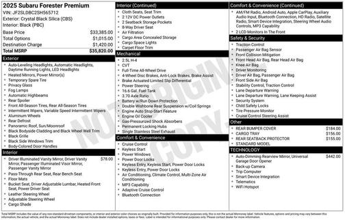 2025 Subaru Forester Premium
