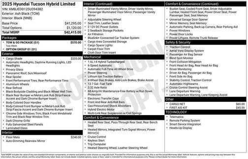 2025 Hyundai TUCSON Hybrid Limited