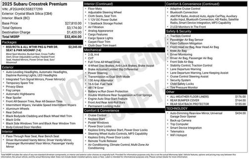 2025 Subaru Crosstrek Premium