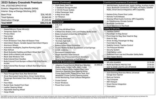 2023 Subaru Crosstrek Premium