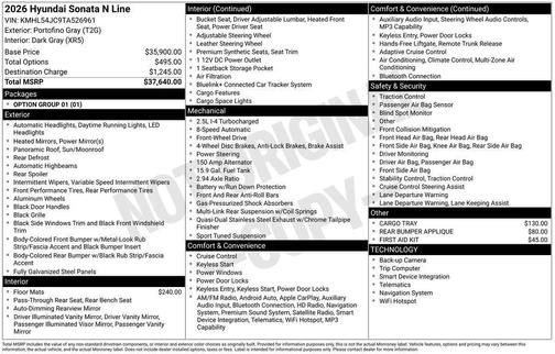2026 Hyundai SONATA N Line