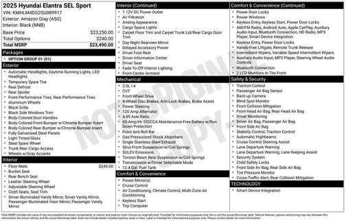 2025 Hyundai ELANTRA SEL Sport