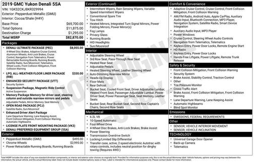 2019 GMC Yukon Denali