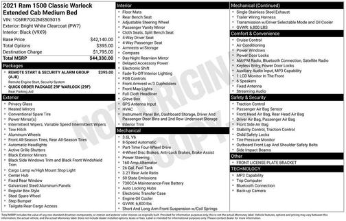 2021 RAM 1500 Classic SLT