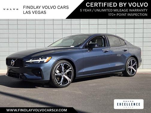 Denim Blue Metallic 2024 Volvo S60 B5 Plus Dark Theme