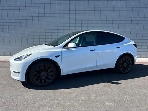 Pearl White Multi 2022 Tesla Model Y Performance