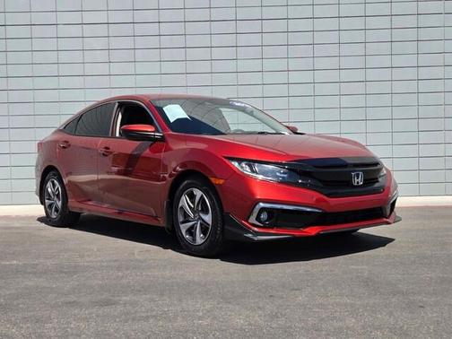 Molten Lava Pearl 2019 Honda Civic LX