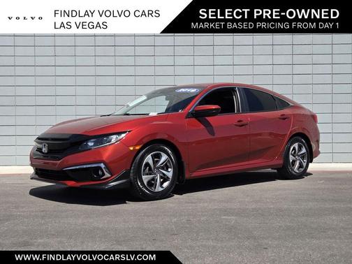 Molten Lava Pearl 2019 Honda Civic LX