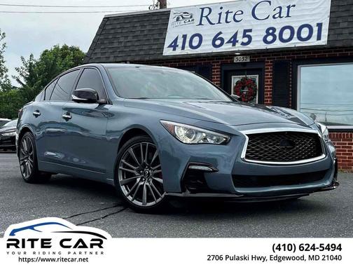 Slate Gray 2021 INFINITI Q50 3.0t RED SPORT 400