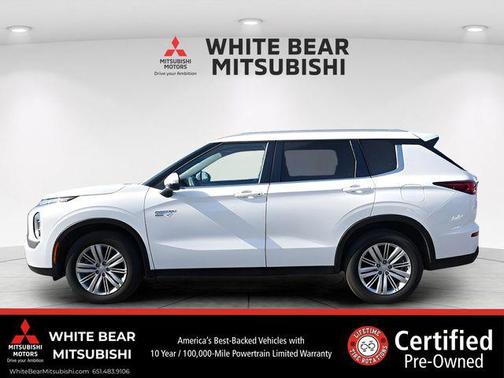 Solid White 2025 Mitsubishi Outlander PHEV LE