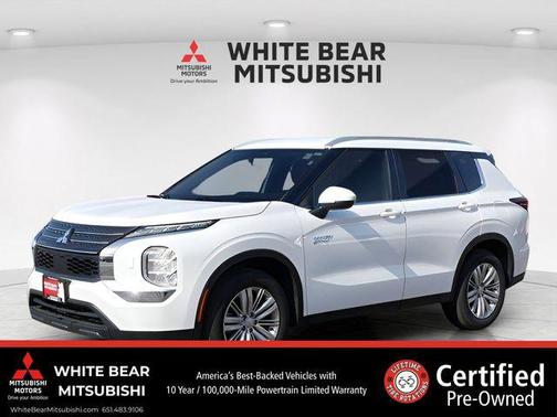 Solid White 2025 Mitsubishi Outlander PHEV LE