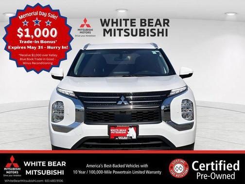 Solid White 2025 Mitsubishi Outlander PHEV LE
